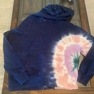 Wild Fox Blue Tie Dye Hoodie